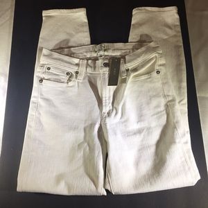 Womens J. Crew White Lookout High Rise Skinny Crop